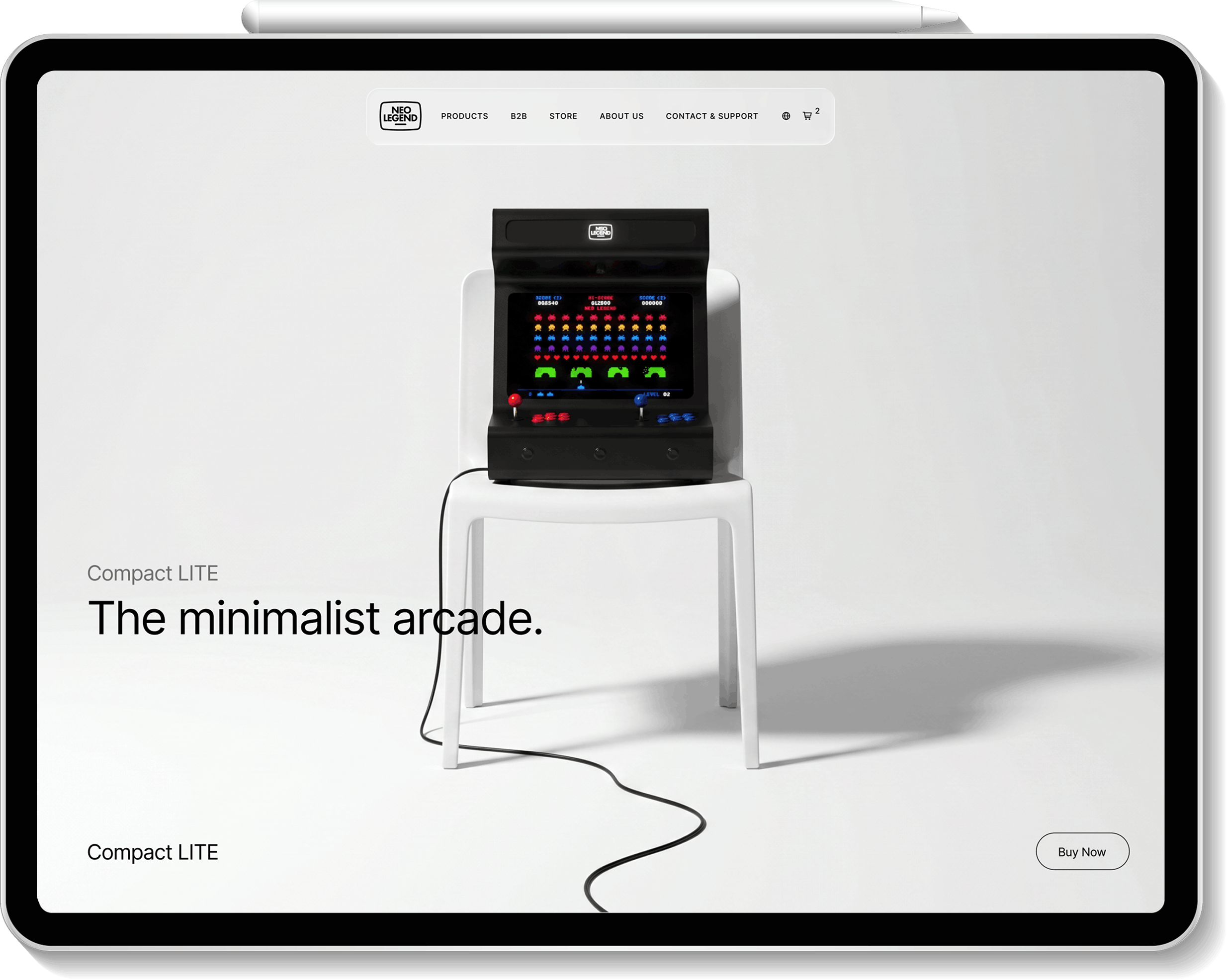 Neo Legend website and UI design