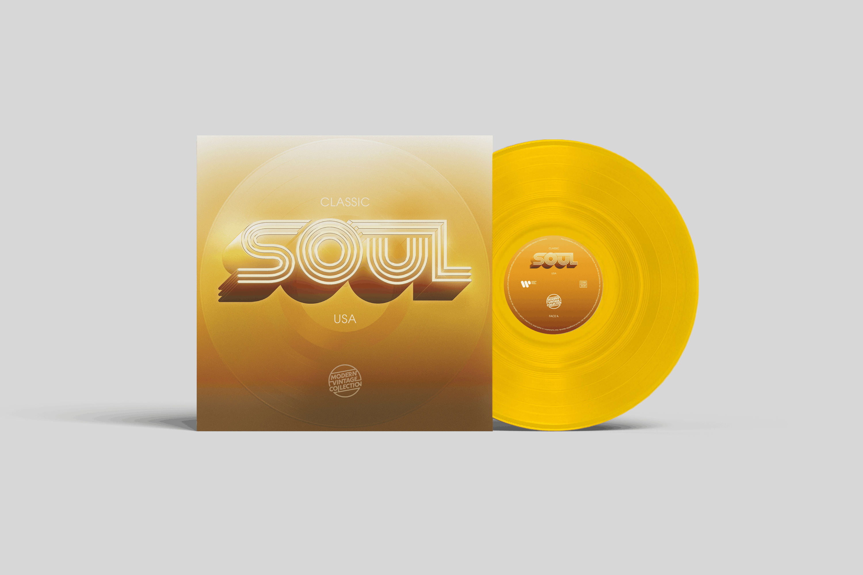 Soul music compilation cover design